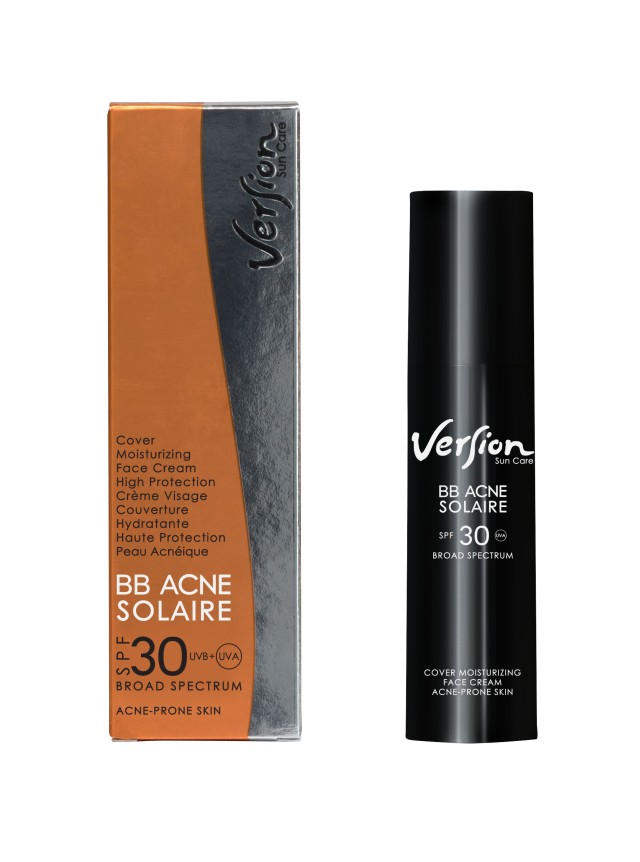 Version BB Acne Solaire SPF30 Αντηλιακή Κρέμα Προσώπου Με Τάση Ακμής, 50ml