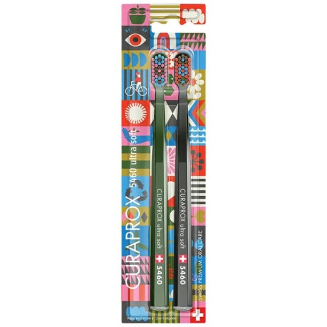 Curaprox CS 5460 Recycled Edition Οδοντόβουρτσα Ultra Soft, 2 Τεμάχια