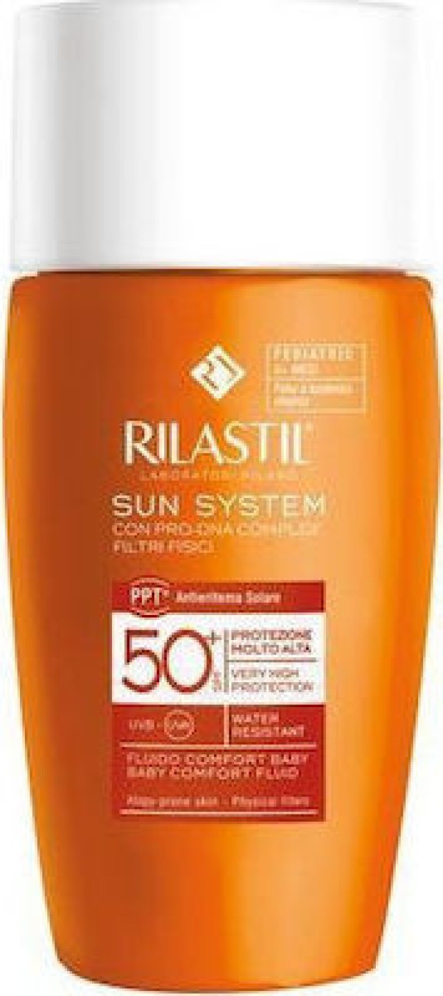 Rilastil Sun System Baby Comfort Fluid SPF50+ Βρεφικό και Παιδικό Αντιηλιακό Γαλάκτωμα, 50ml