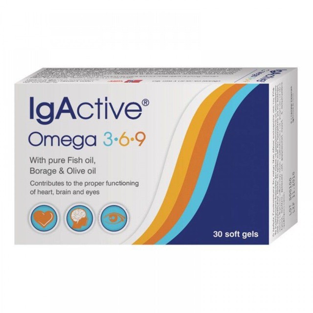 IgActive Omega 3-6-9 Ωμέγα 3-6-9  30 Μαλακές Κάψουλες
