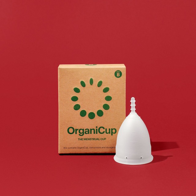 OrganiCup Menstrual Cup Size B Κύπελλο Περιόδου Σιλικόνης Για Μέτρια Αυξημένη Ροή, 1 Τεμάχιο