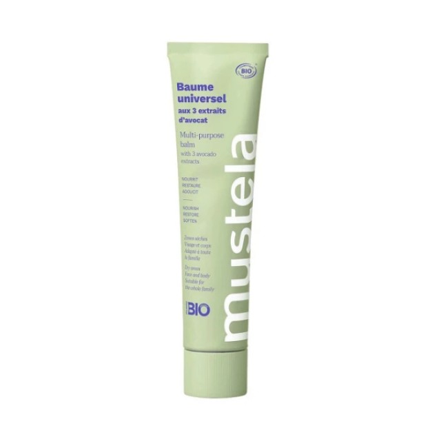 Mustela Multi-Purpose Balm Κρέμα για Πρόσωπο και Σώμα με 3 Είδη Αβοκάντο, 75ml