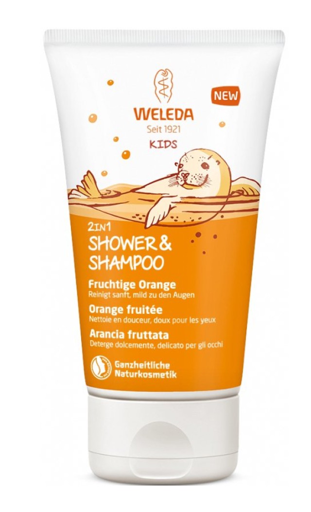 Weleda Kids 2in1 Shampoo & Body Wash Orange Παιδικό Αφροντούς και Σ...