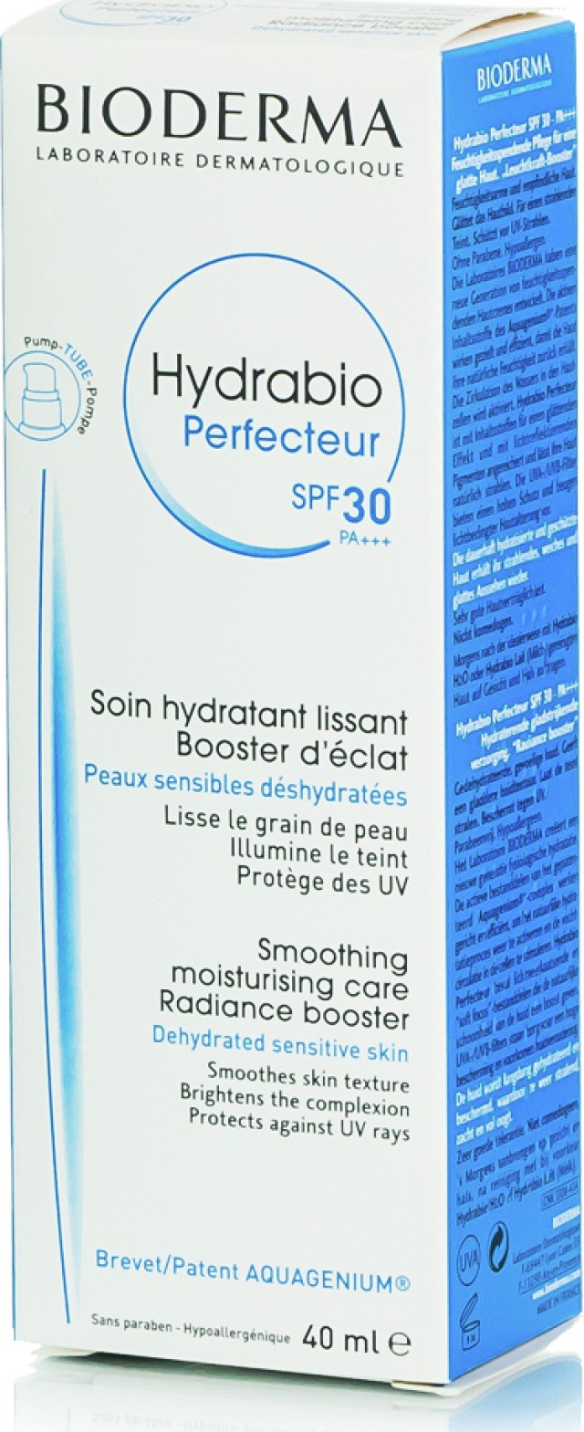 Bioderma Hydrabio Perfecteur SPF30 Περιποίηση Μέγιστης Ενυδάτωσης Ιδανική για Αφυδατωμένη & Ευαίσθητη Επιδερμίδα 40ml