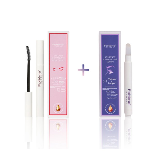 Foltene Pharma Eyelash & Eyebrow Treatment Αγωγή Θεραπείας Βλεφαρίδων & Φρυδιών 6.5ml & Eyebrow Enhancing Serum Ενδυνάμωσης Φρυδιών 4ml, 1 Σέτ