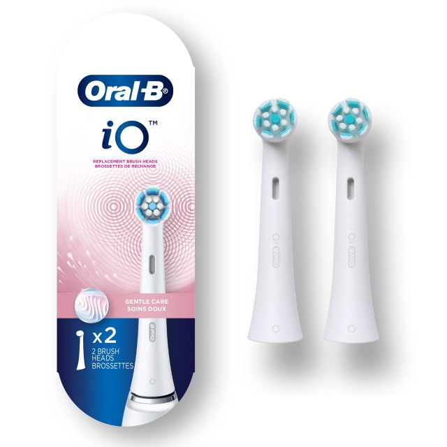 Oral-B iO Gentle Care Ανταλλακτικές Κεφαλές Ηλεκτρικής Οδοντόβουρτσας, 2τμχ