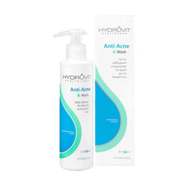 Hydrovit Anti-acne Wash Καθημερινό Καθαριστικό για Λιπαρά με Τάση Ακμής και Ακνεϊκά Δέρματα, 150ml