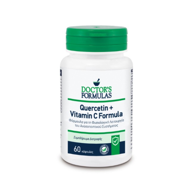 Doctors Formulas Quercetin & Vitamin C Συμπλήρωμα Διατροφής Για Το Ανοσοποιητικό, 60 Κάψουλες