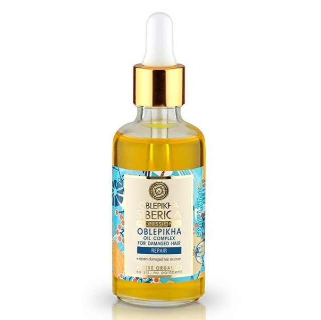 Natura Siberica Oblepikha Oil Complex For Damaged Hair Λάδι Για Ταλαιπωρημένα Μαλλιά, 50ml