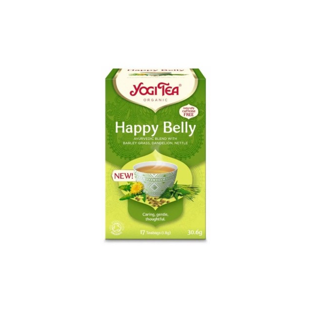 Yogi Tea Happy Belly Τσάι για Καλύτερη Πέψη και Ευεξία, 30.6gr