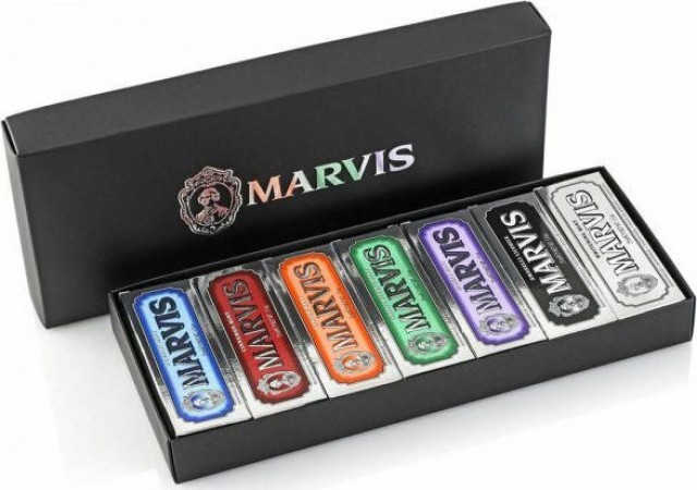Marvis Black Box Pack Tooth Paste 7 Flavours x 25ml