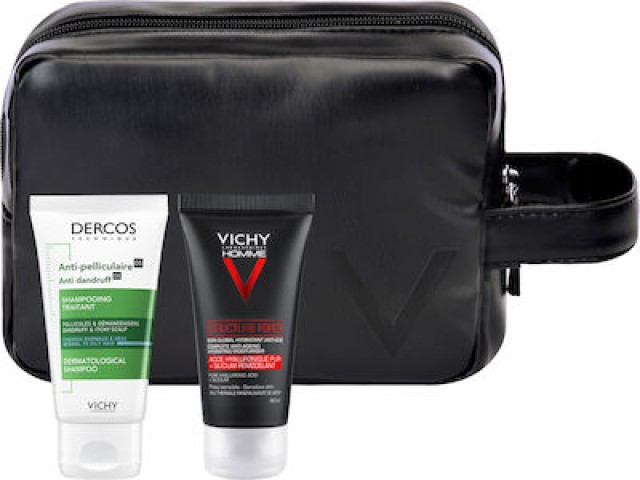 Vichy Homme Structure Force 50ml & ΔΩΡΟ Σαμπουάν για Ρύθμιση της Ξηροδερμίας και της Πιτυρίδας 50ml & Νεσεσέρ