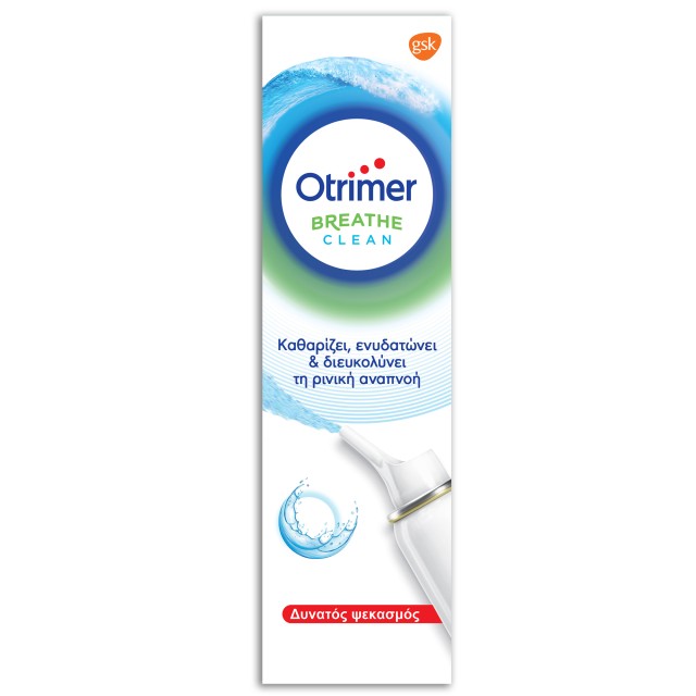 Otrimer Breathe Clean Φυσικό Ισότονο Διάλυμα Θαλασσινού Νερού για Δυνατό Ψεκασμό, 100ml
