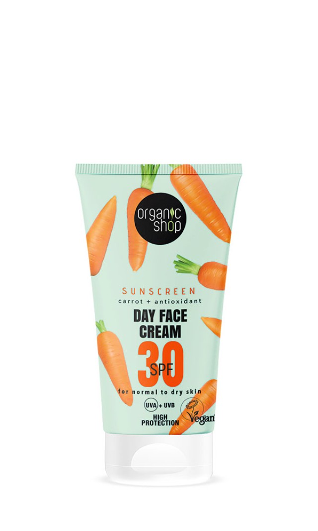 Natura Siberica Organic Shop Sunscreen Day Face Αντηλιακή Κρέμα Προσώπου με SPF30 για Κανονική-Ξηρή Επιδερμίδα, 50 ml