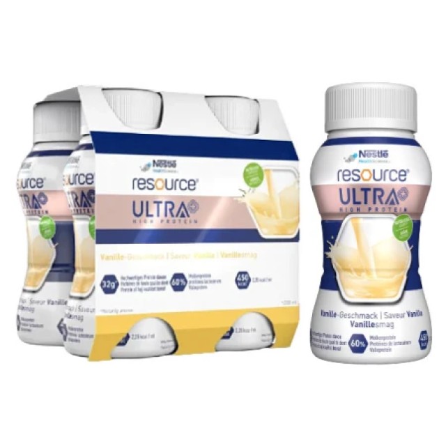 Nestle Resource Ultra+ Vanilla, 4x200ml