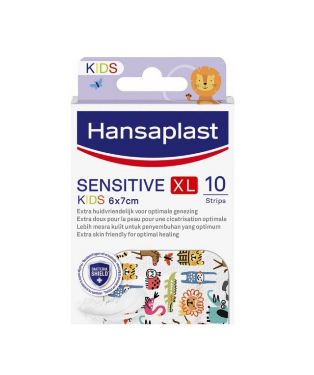 Hansaplast Sensitive XL Kids Παιδικά Επιθέματα 6x7cm, 10τμχ