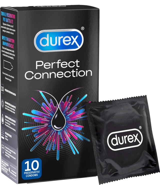 Durex Perfect Connection Προφυλακτικά με Έξτρα Λιπαντικό, 10 Τεμάχια