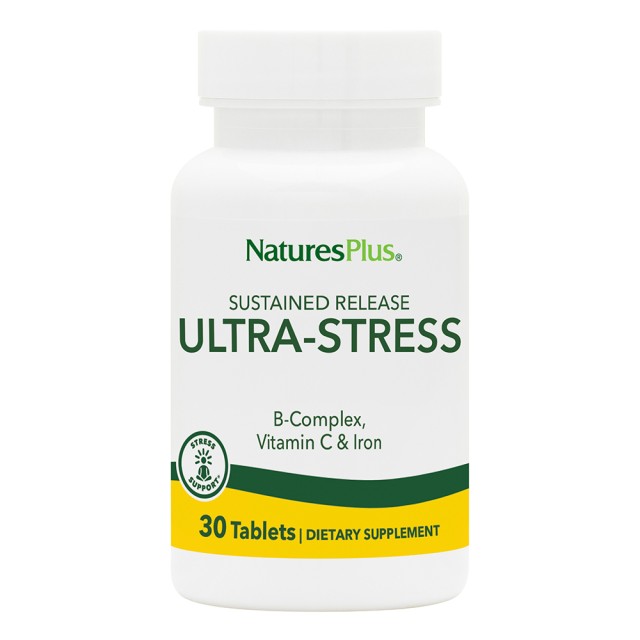 Natures Plus Ultra Stress με Βιταμίνη C και Σίδηρο, 30 Ταμπλέτες