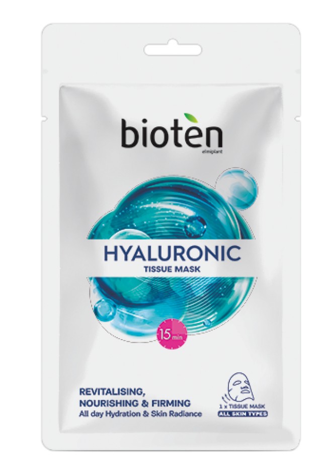 Bioten Hyaluronic Tissue Mask Μάσκα Προσώπου με Υαλουρονικό Οξύ, 20ml