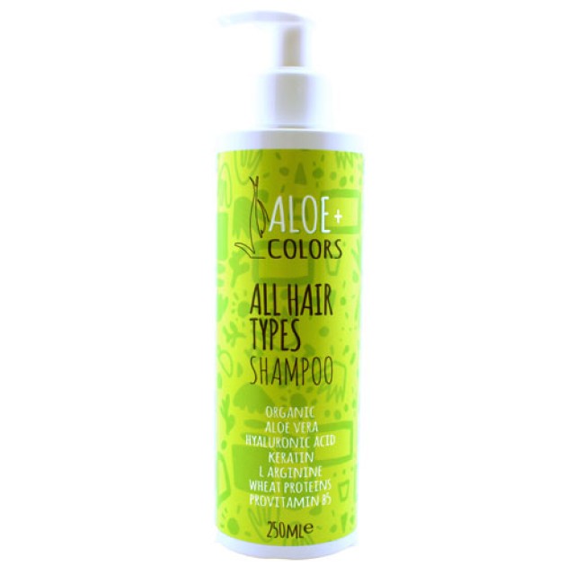 Aloe Plus All Hair Types Shampoo Σαμπουάν Για όλους Τους Τύπους Μαλλιών, 250ml