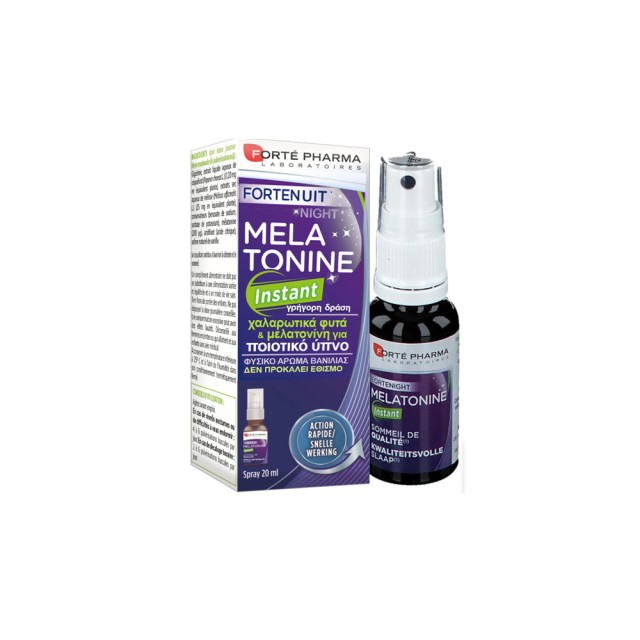 Forte Pharma Forte Nuit Melatonine Instant Spray Συμπλήρωμα Διατροφής με Μελατονίνη για Ήρεμο Ύπνο, 20ml