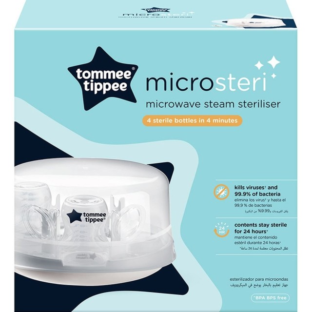 Tommee Tippee Micro Steam Sterilizer Αποστειρωτής Μπιμπερό, 1τμχ