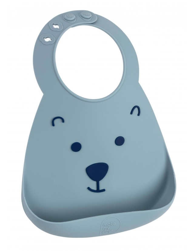 Makemyday Baby Bib Bear Σαλιάρα, 1 Τεμάχιο