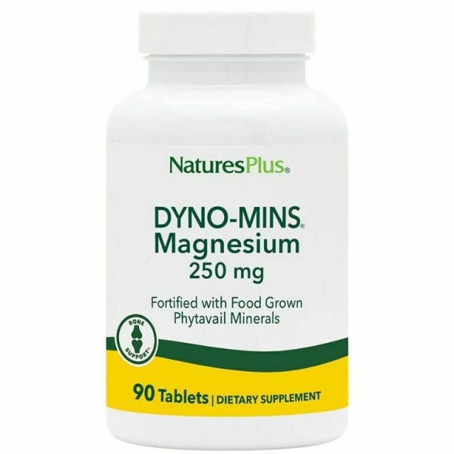 Natures Plus Dyno-Mins Magnesium 250mg, 90 ταμπλέτες