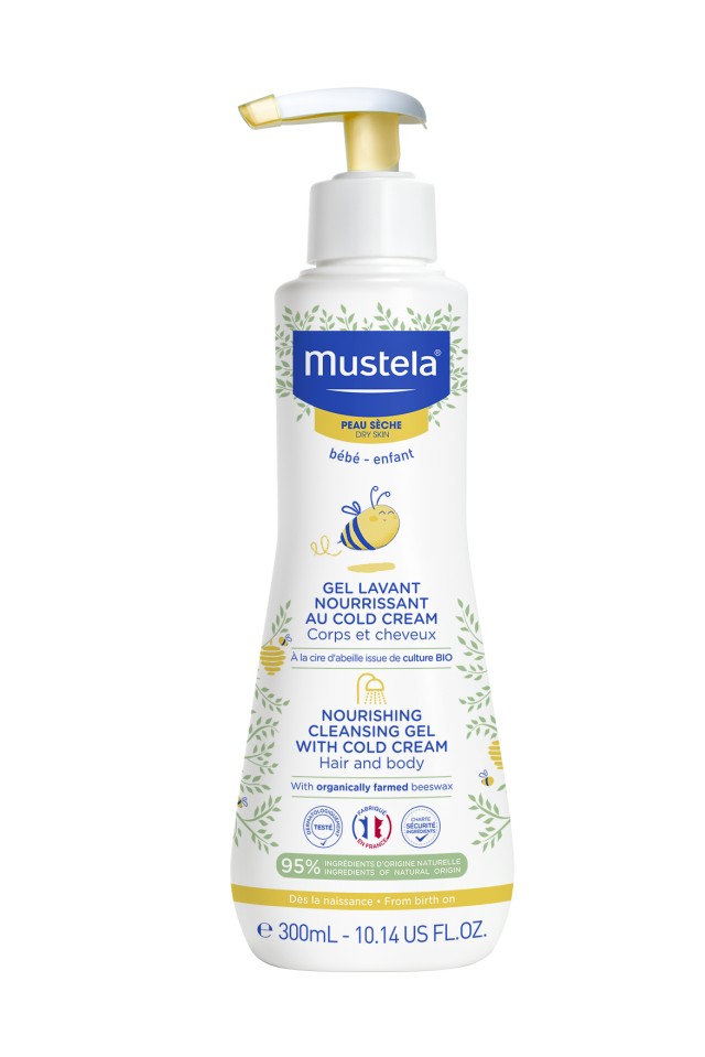 Mustela Nourishing Cleansing Gel With Cold Cream Για Σώμα & Μαλλιά Ξηρό Δέρμα από τη γέννηση 300ml