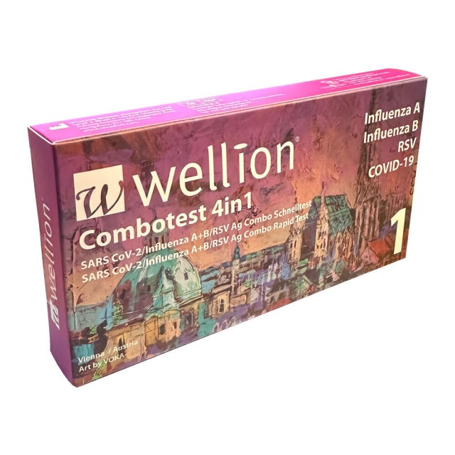 Wellion Combotest 4in1 Rapid Test Διαγνωστικό Τεστ Ταχείας Ανίχνευσης, 1τμχ