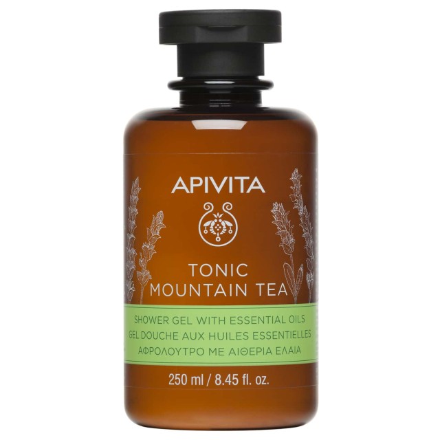 Apivita Tonic Mountain Tea Shower Gel Αφρόλουτρο, 250ml