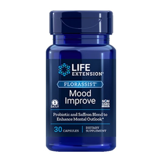 Life Extension Florassist Mood Improve Συμπλήρωμα Για Το Άγχος, 30 ...