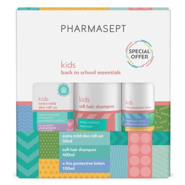 Pharmasept Back to School Pack με Kid Soft Hair Shampoo Παιδικό Σαμ...