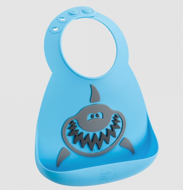 Makemyday Baby Bib Shark Σαλιάρα, 1 Τεμάχιο