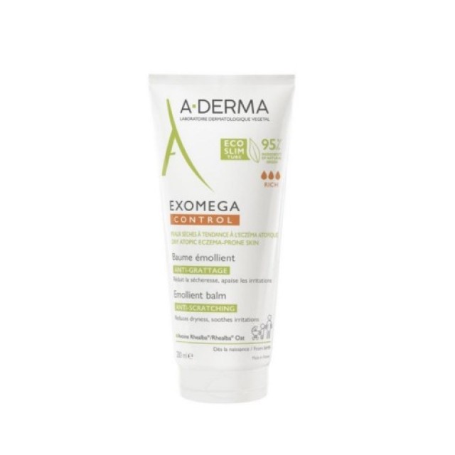 A-Derma Exomega Control Μαλακτικό Βάλσαμο κατά του Αισθήματος Κνησμού, 200ml