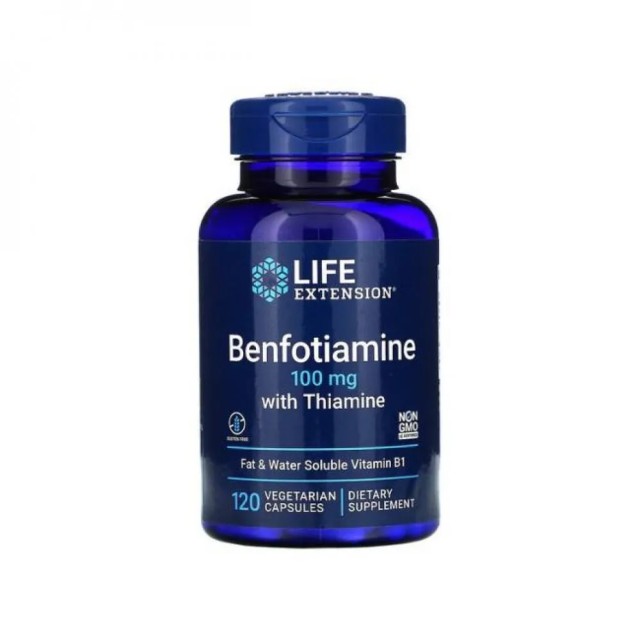 Life Extension Benfotiamine with Thiamine 100mg Συμπλήρωμα Διατροφή...