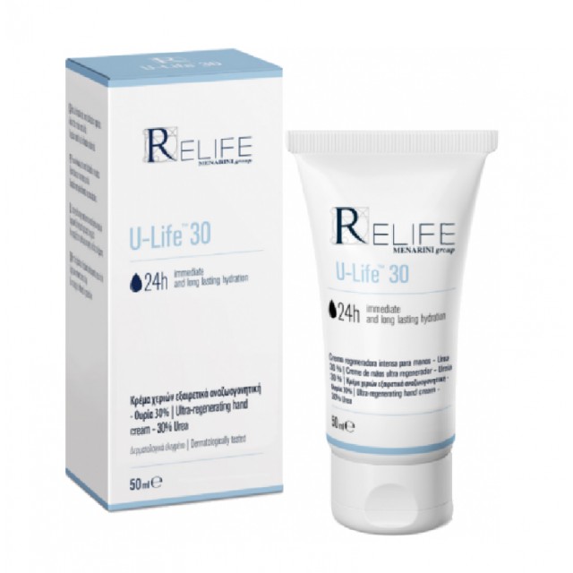 ReLife U-Life 30 Long Lasting Hydration Cream 24ωρη Ενυδατική Κρέμα Χεριών, 50ml