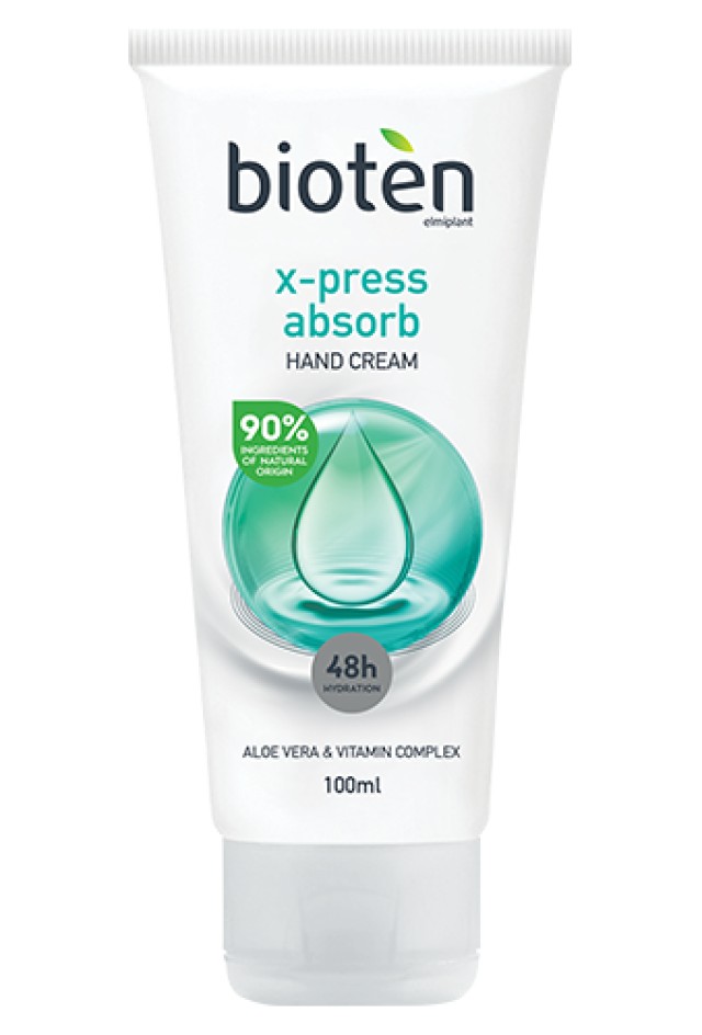 Bioten Xpress Absorb Ενυδατική Κρέμα Χεριών, 100ml