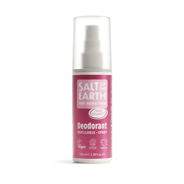 Salt of the Earth Vegan Refillable Deodorant Fresh Strawberry Deodorant...
