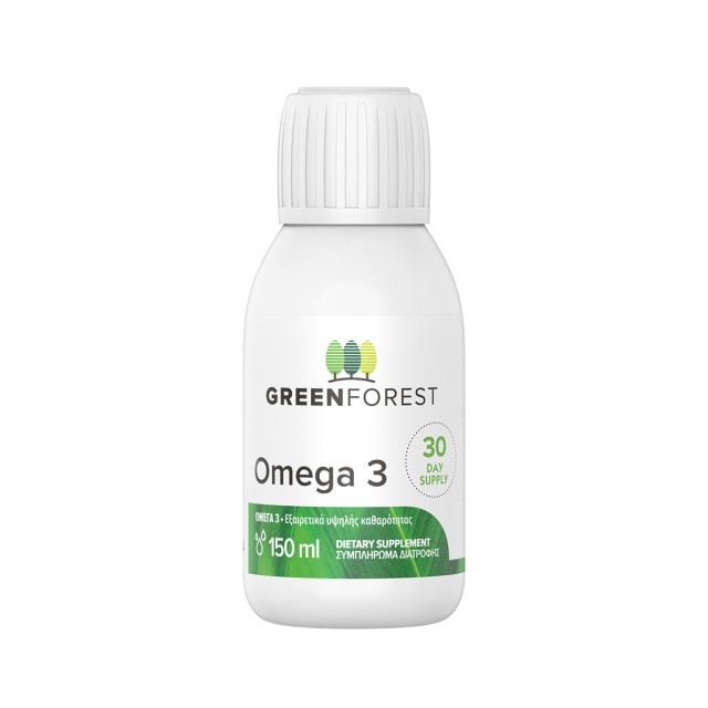 Green Forest Omega 3 Συμπλήρωμα διατροφής με Ωμέγα 3 Λιπαρά Οξέα, 150ml