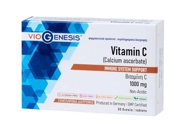 VioGenesis Vitamin C 1000mg Dietary Supplement with Alkaline Vitamin...