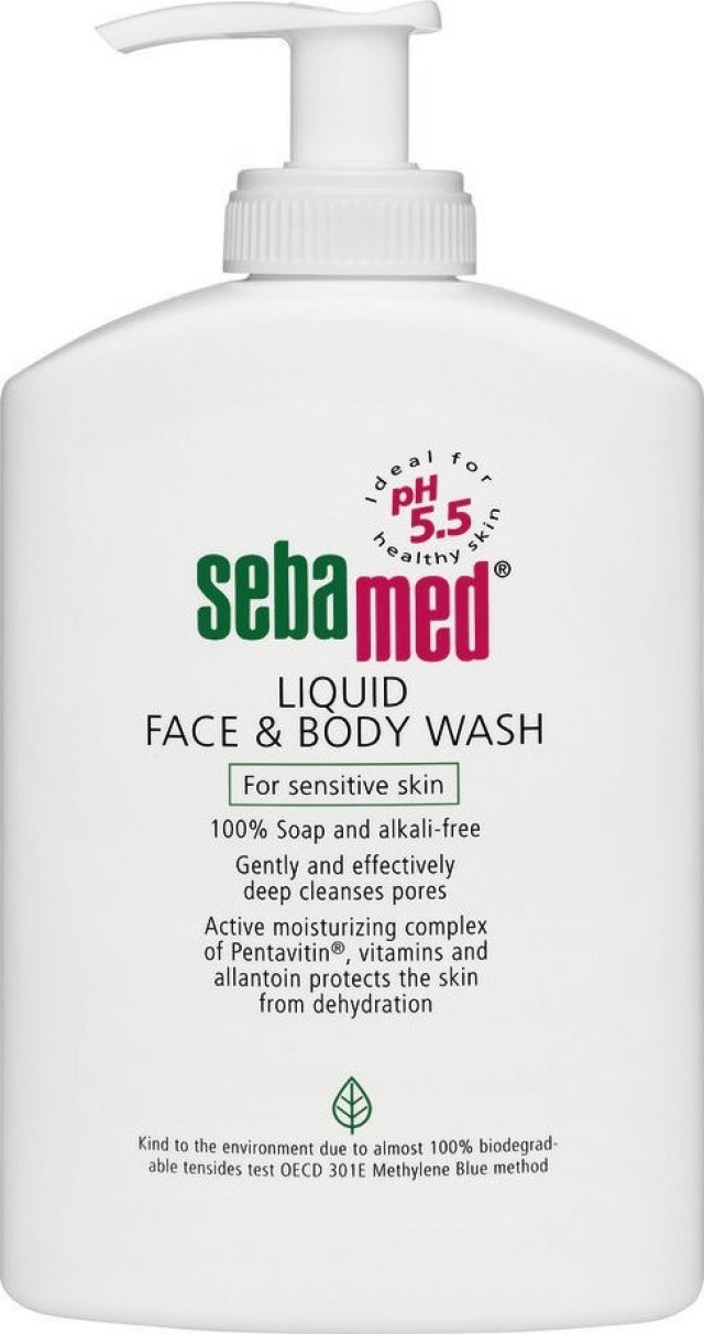 Sebamed Liquid Face & Body Wash Ήπιο Καθαριστικό Προσώπου και Σώματος, 300ml