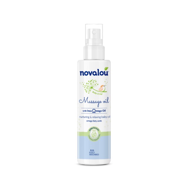 Novalou Massage Oil Θρεπτικό και χαλαρωτικό λάδι μασάζ για μωρά, 100ml