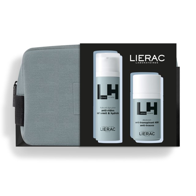Lierac Promo Homme Global Σετ Περιποίησης Ανδρών με Αντιγηραντική κρέμα 50ml + Αποσμητικό 50ml + Νεσεσέρ