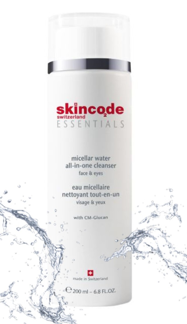 Skincode All in one Cleanser Micellar Water Καθαριστικό Προσώπου Και Ματιών, 200ml