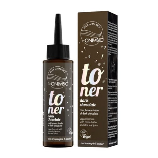 OnlyBio Toner Μαλλιών Dark Chocolate Cool Απόχρωση Μαύρης Σοκολάτας...