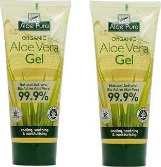 Optima PROMO Organic Aloe Vera Gel Ενυδατικό Τζελ Σώματος 2x100ml (-50% Στο 2ο Προϊόν)