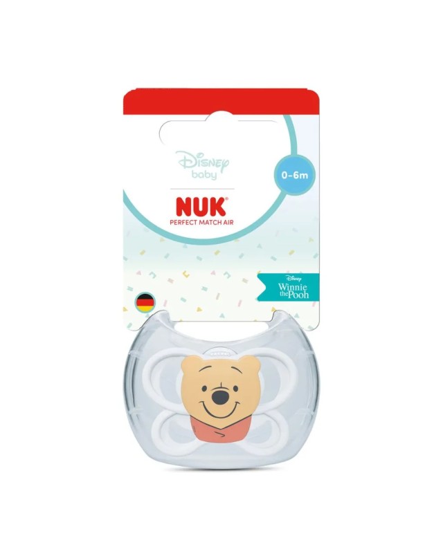 Nuk Perfect Match Air Disney Winnie the Pooh Πιπίλα Σιλικόνης Μέγεθ...