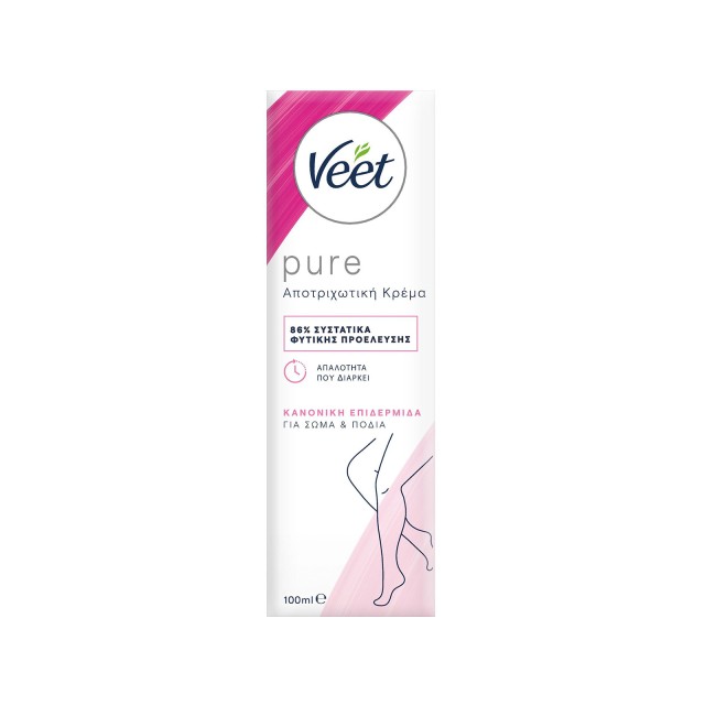 Veet Pure Αποτριχωτική Κρέμα για Κανονικές Επιδερμίδες, 100ml