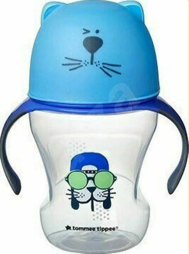 Tommee Tippee Εκπαιδευτικό Κύπελο Soft Sippee με Στόμιο και Λαβές Μπλε 6m+, 230ml